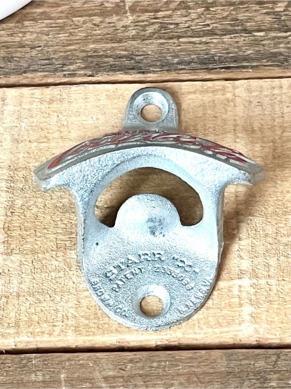 Vintage STARR X Coca Cola Wall Mount Bottle Opener Cast Iron Brown Co Soda Cup